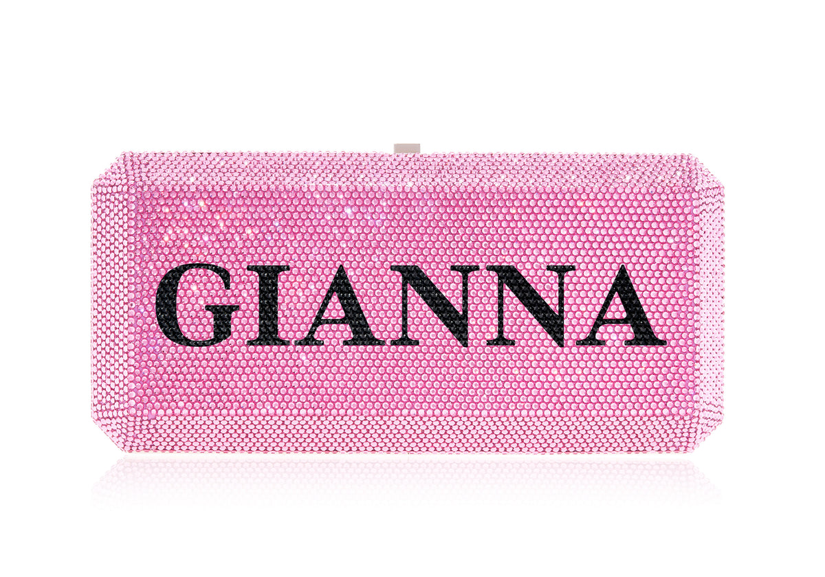 Bespoke Slim Rectangle crystal clutch lifestyle view
