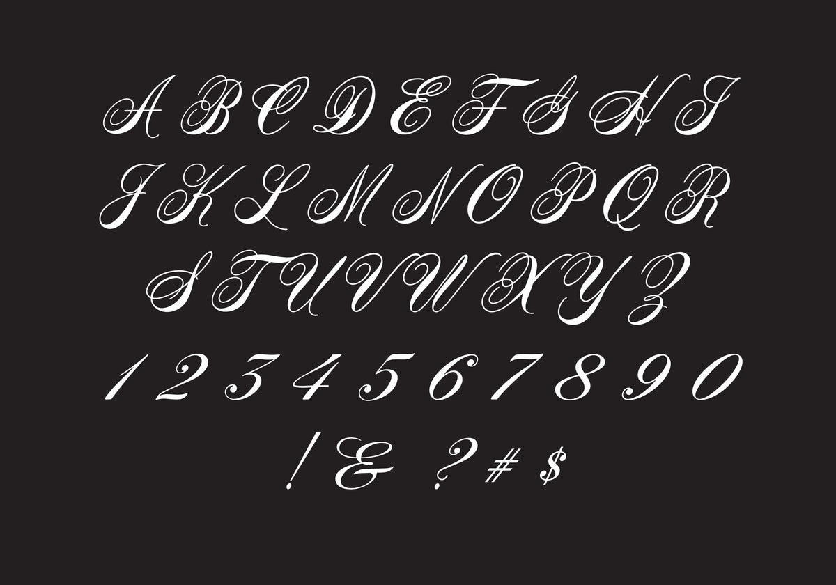 Slim Rectangle Lotus Gem Monogram
