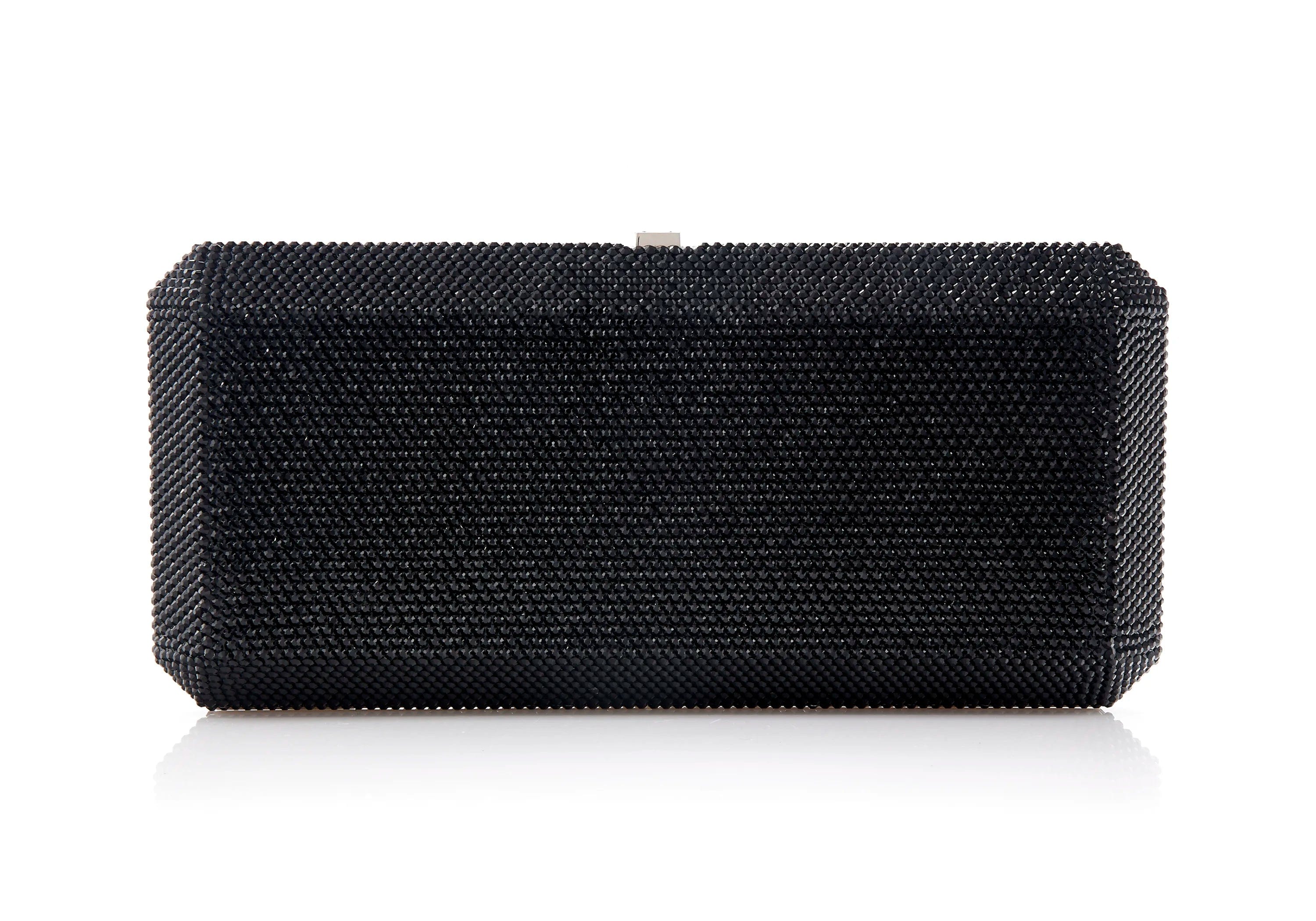 Judith Leiber Black Slim Rectangle Clutch Judith Leiber Black Slim Rectangle Clutch