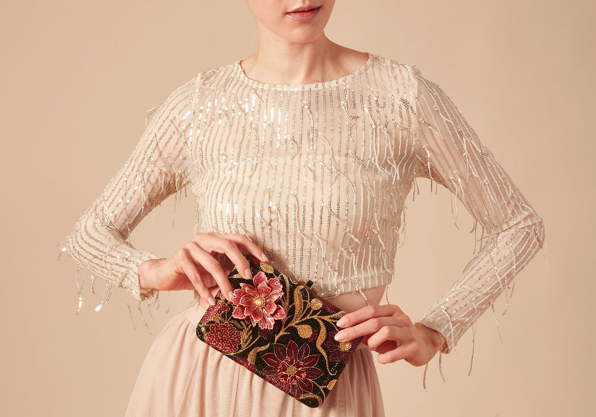 Slim Slide Dancing Floral Red