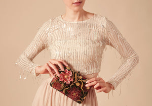 Slim Slide Dancing Floral Red-2