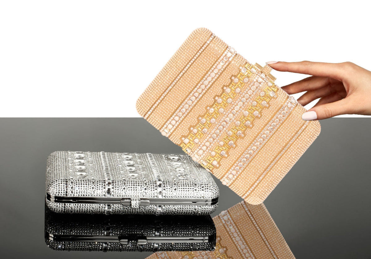 Slim Slide Crystal Lattice Silver