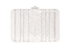 Slim Slide Crystal Lattice Silver