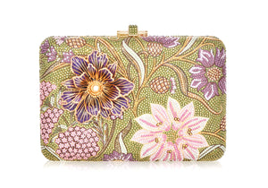 Slim Slide Dancing Floral Clutch-1