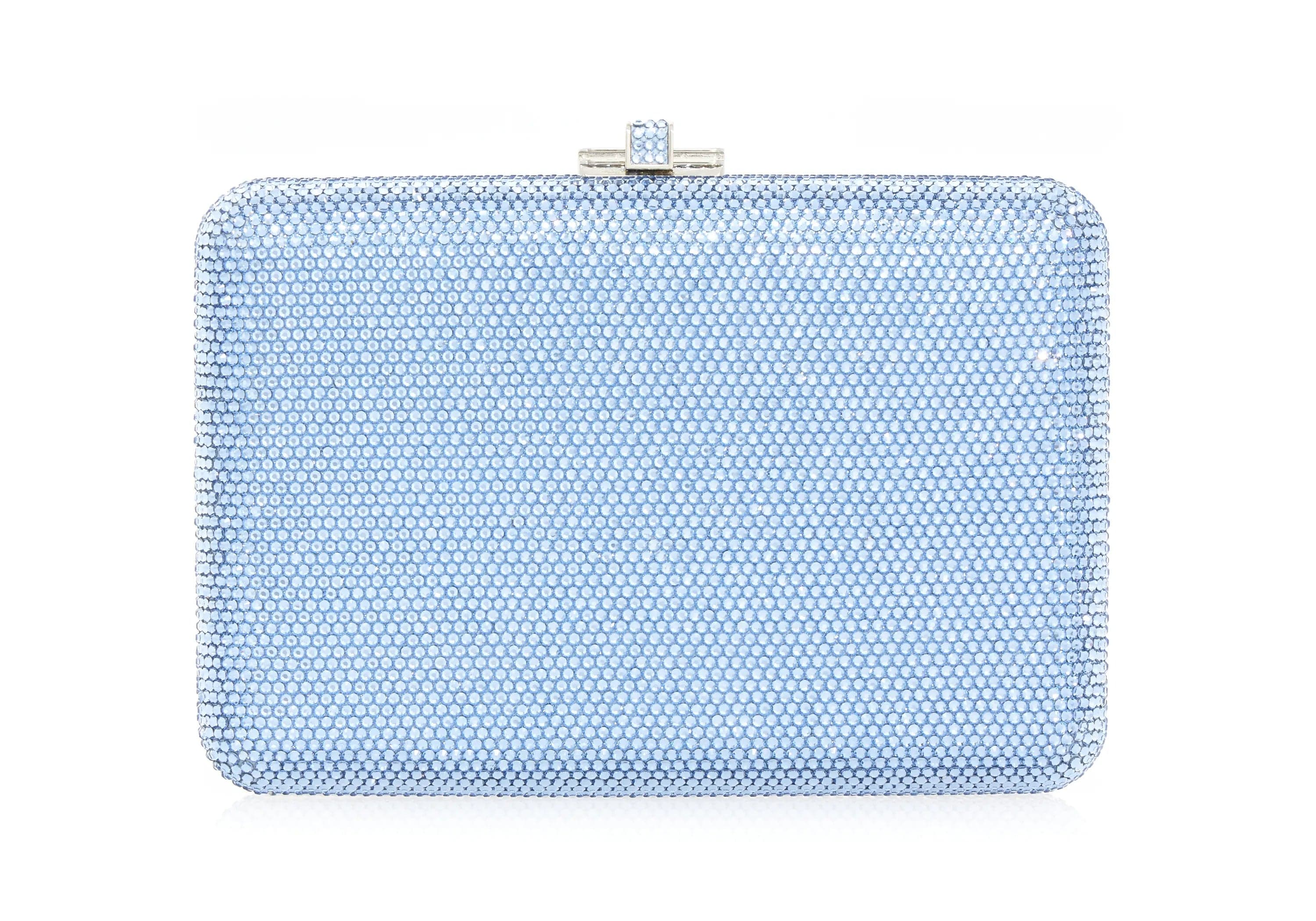 Judith Leiber Crystal Minaudière - Blue Crossbody Bags, Handbags Judith Leiber Crystal Minaudière - Blue Crossbody Bags, Handbags