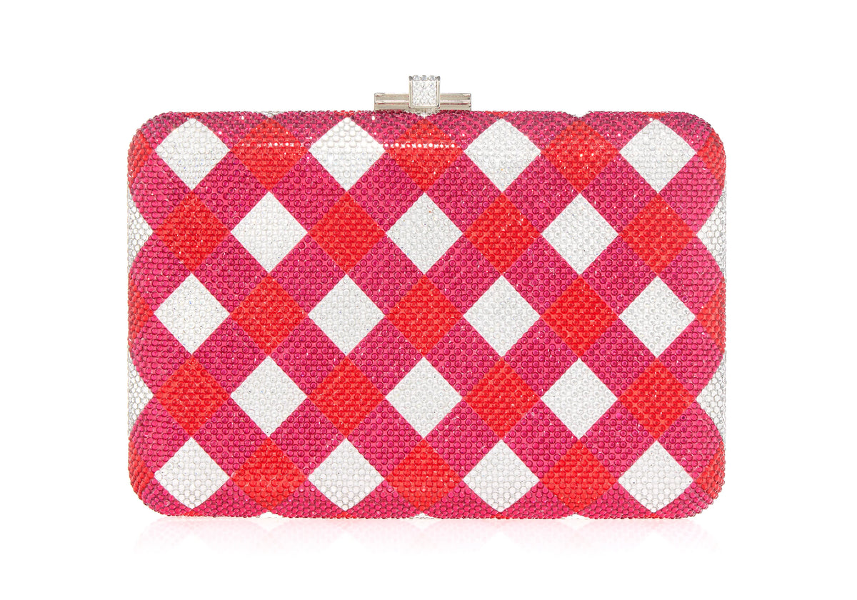 Slim Slide Trattoria crystal clutch front view