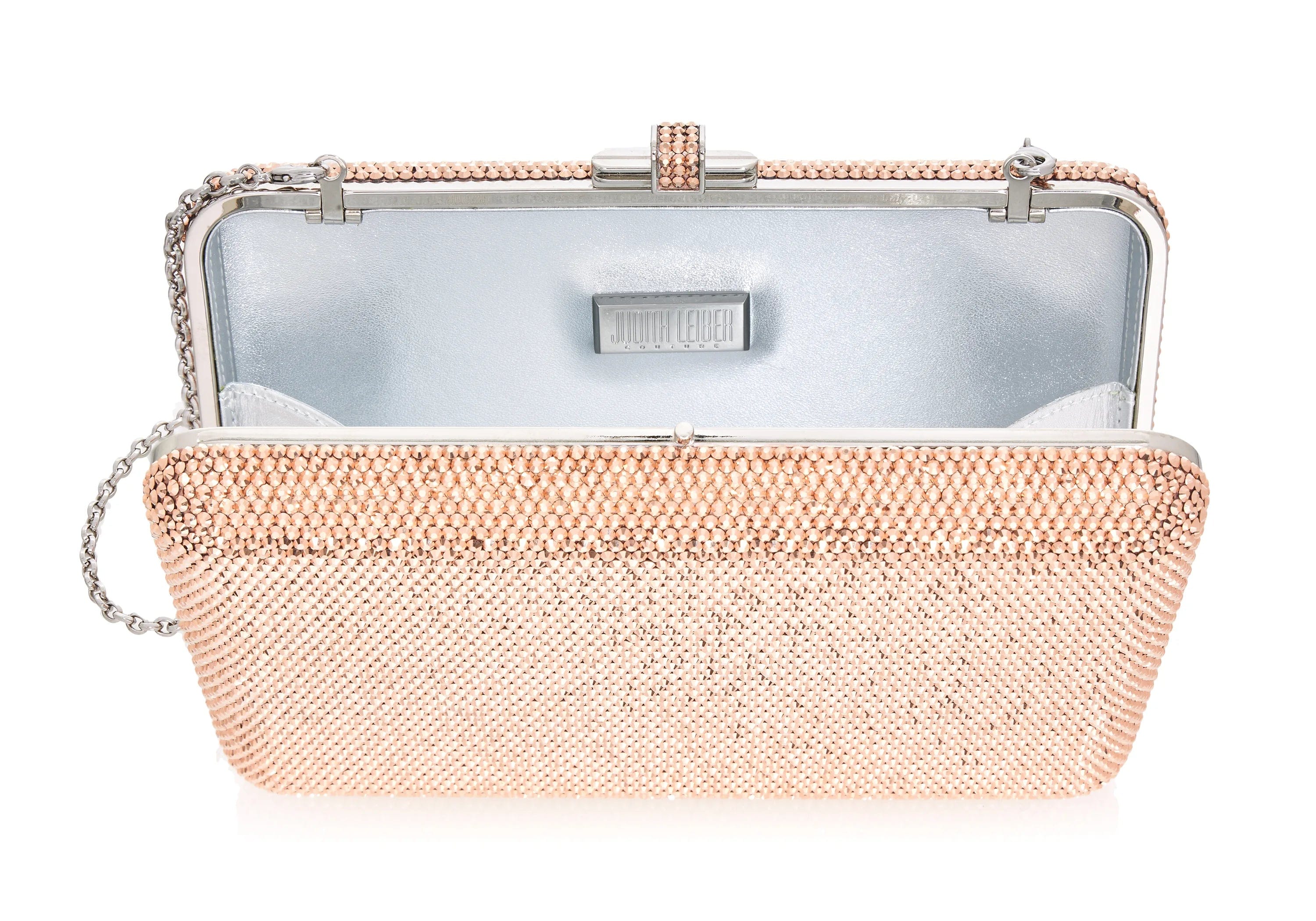 judith leiber Slim Slide Rose Gold Top Sale Bags