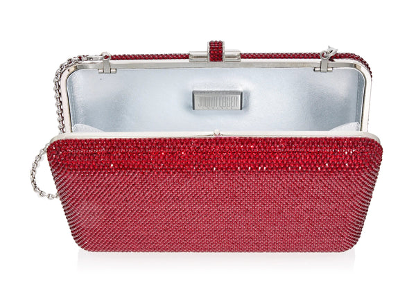 Judith Leiber Slim Slide Crimson Clutch