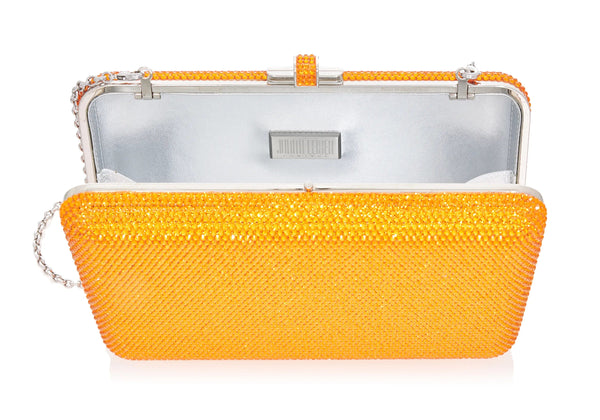 Judith Leiber Slim Slide Marigold Clutch