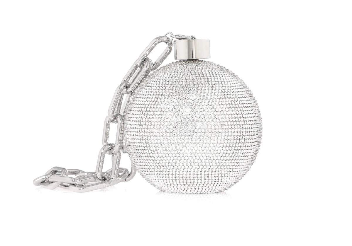 Sphere Ball and Chain Silver