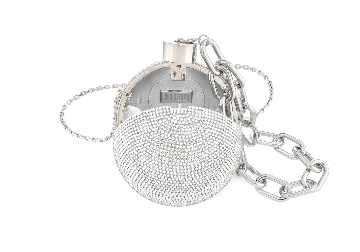 Sphere Ball and Chain Silver