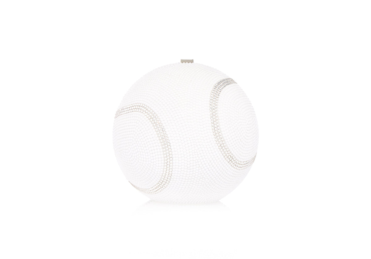 Tennis Ball crystal clutch front view