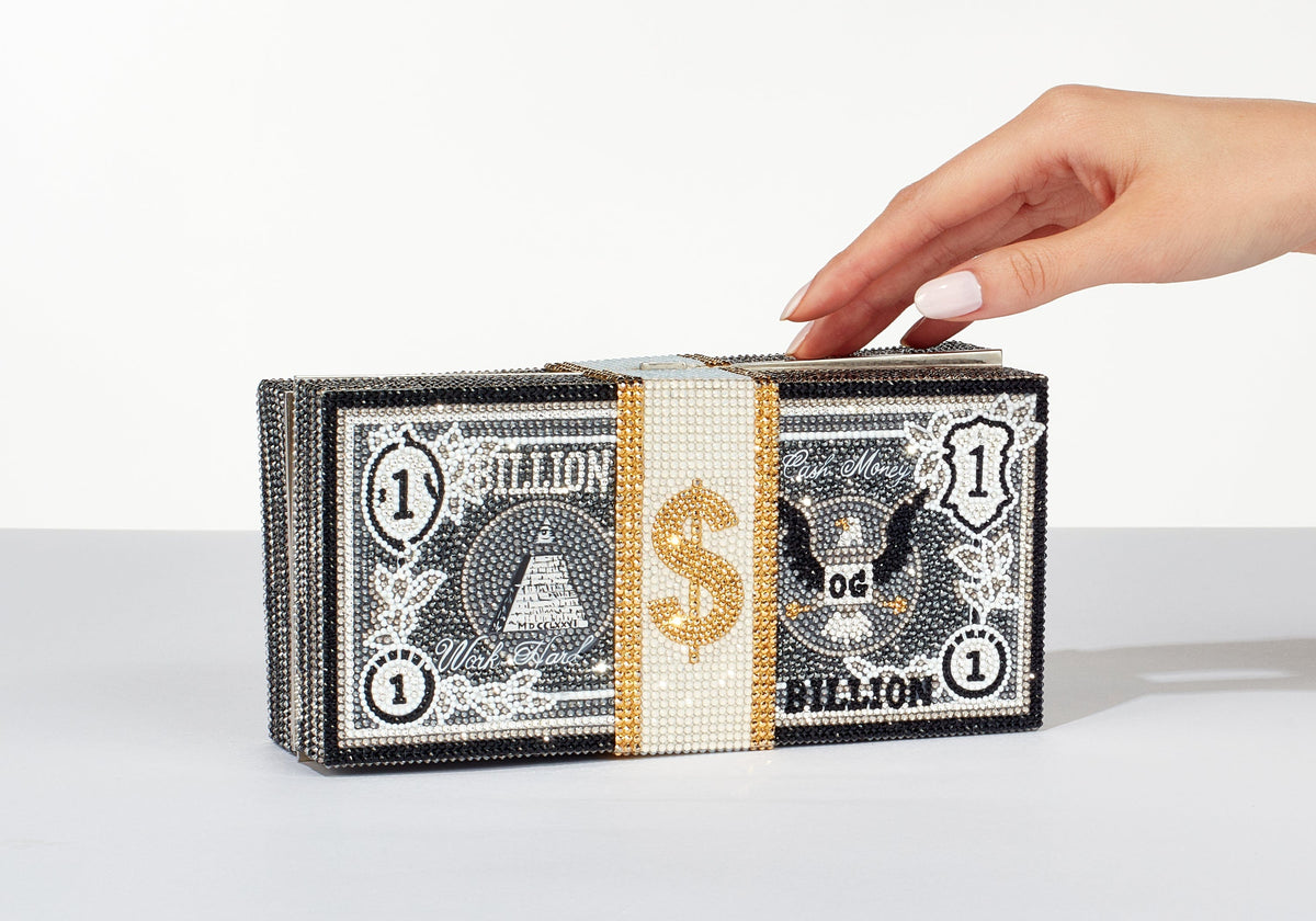 Stack of Cash Billions - Judith Leiber Designer Money Bag