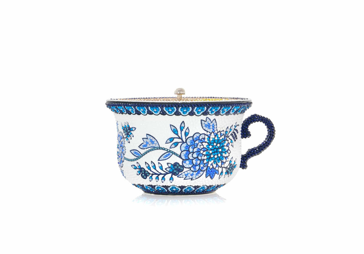 Teacup Tranquili-Tea crystal clutch alternate lifestyle view