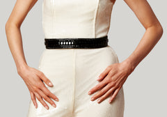Baguette Deco Gems Belt Black