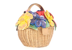 Dorothy Basket Flower Bouquet Champagne
