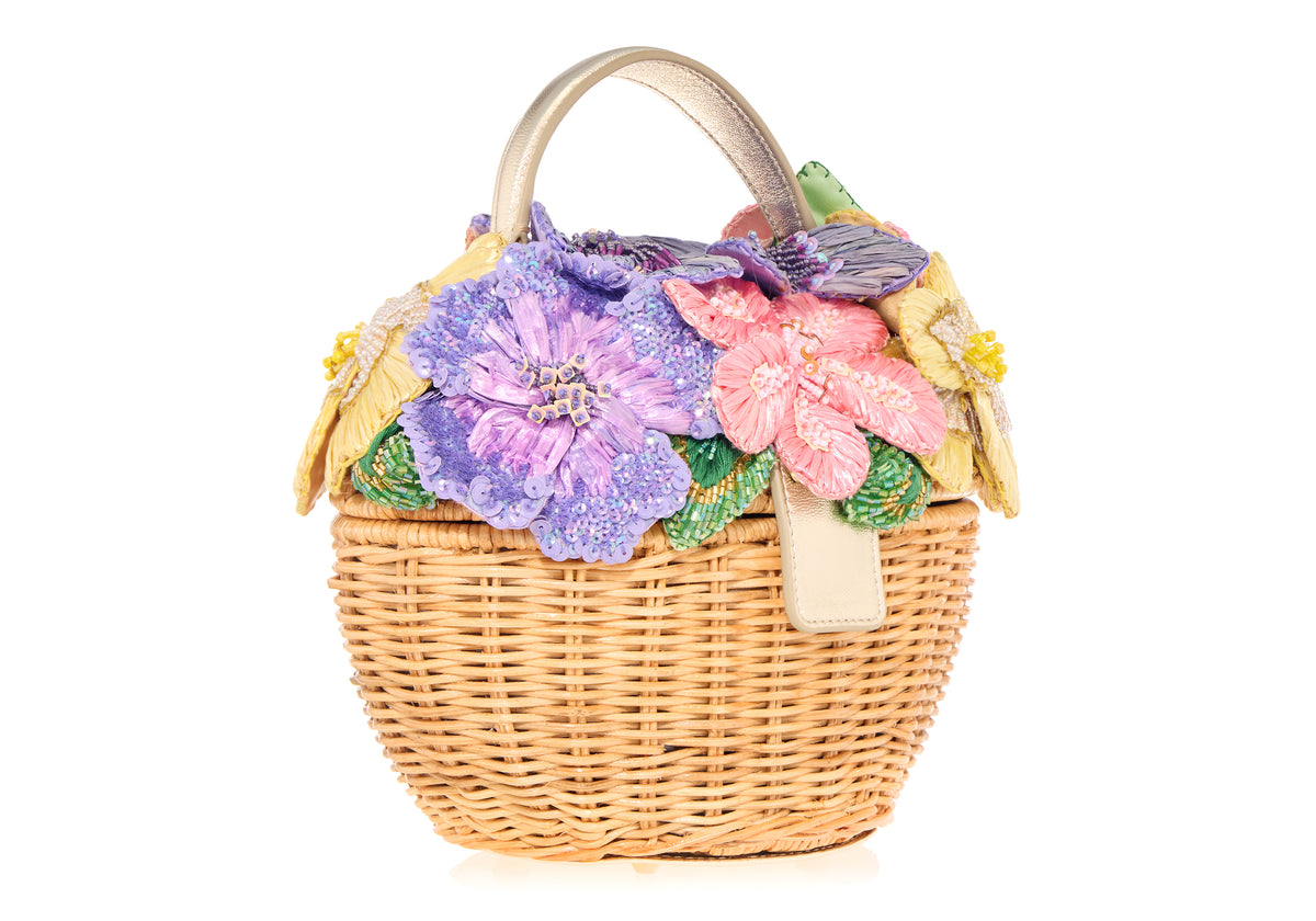Dorothy Basket Flower Bouquet Natural