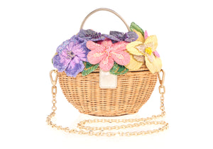 Dorothy Basket Flower Bouquet Natural-3
