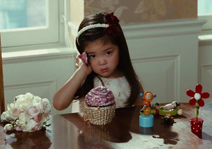 A young girl with the Cupcake Bag