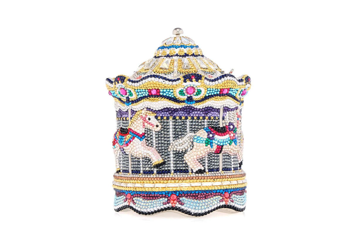 Dans Le Parc Carousel crystal clutch alternate lifestyle view