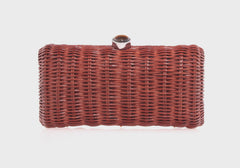 Poppy Basket Semi-Precious Stones Brown