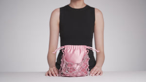 Sparkle Net Pouch Pink-4