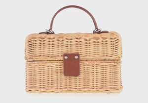 Isla Wicker Basket Semi-Precious Stones Natural-7