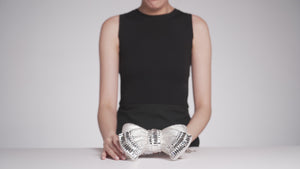 Bow Deco Gems Silver-4