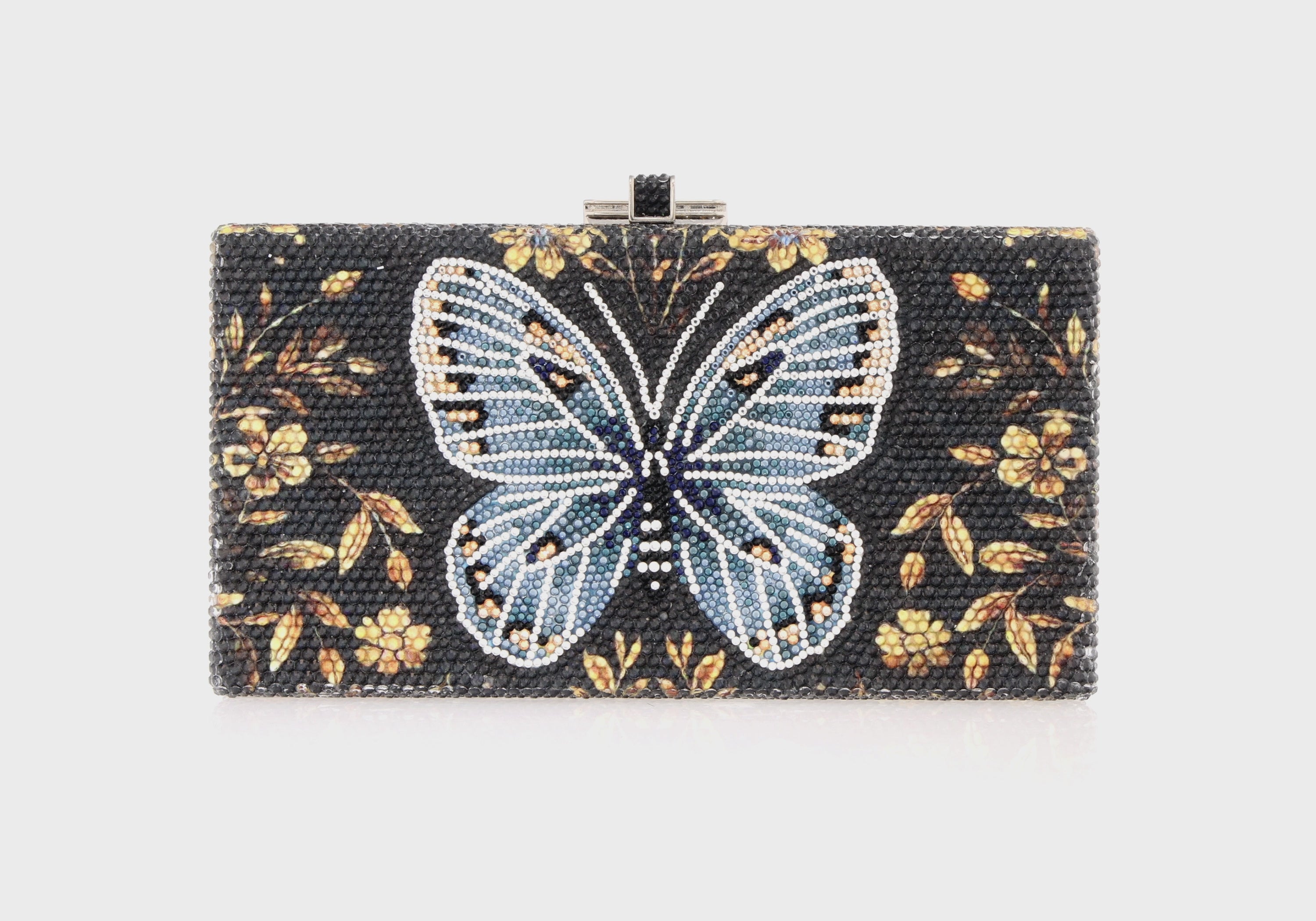Sleek Rectangle Midnight Butterfly - Judith Leiber