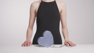 Heart Clutch Blue-5