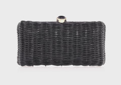 Poppy Basket Semi-Precious Stones Black