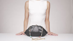 Grande Gemma Embossed Clutch