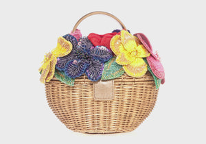 Dorothy Basket Flower Bouquet Champagne-5