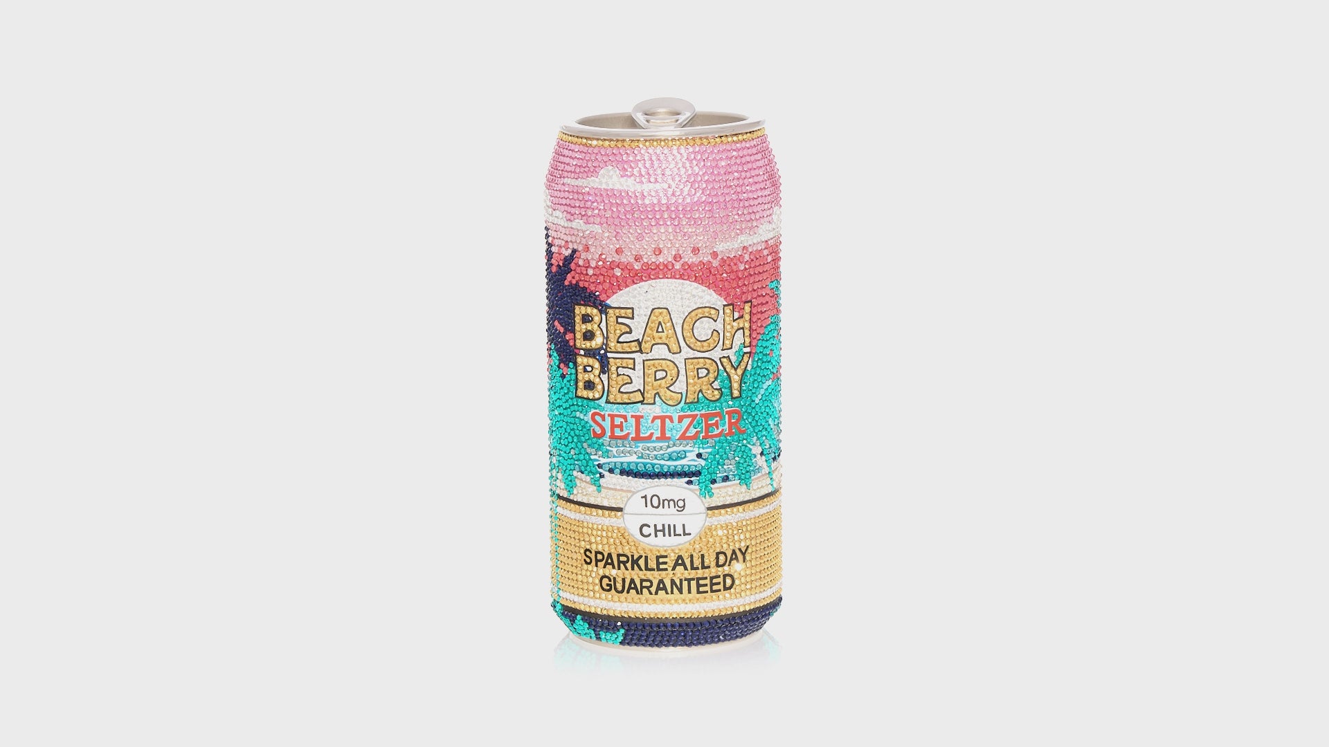 Beverage Can Beach Berry - Judith Leiber