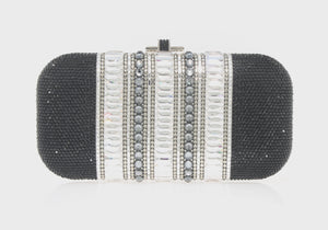 Long Slide Gems Silver Black-4