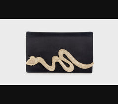 Serpent Fizzoni Champagne Black Satin