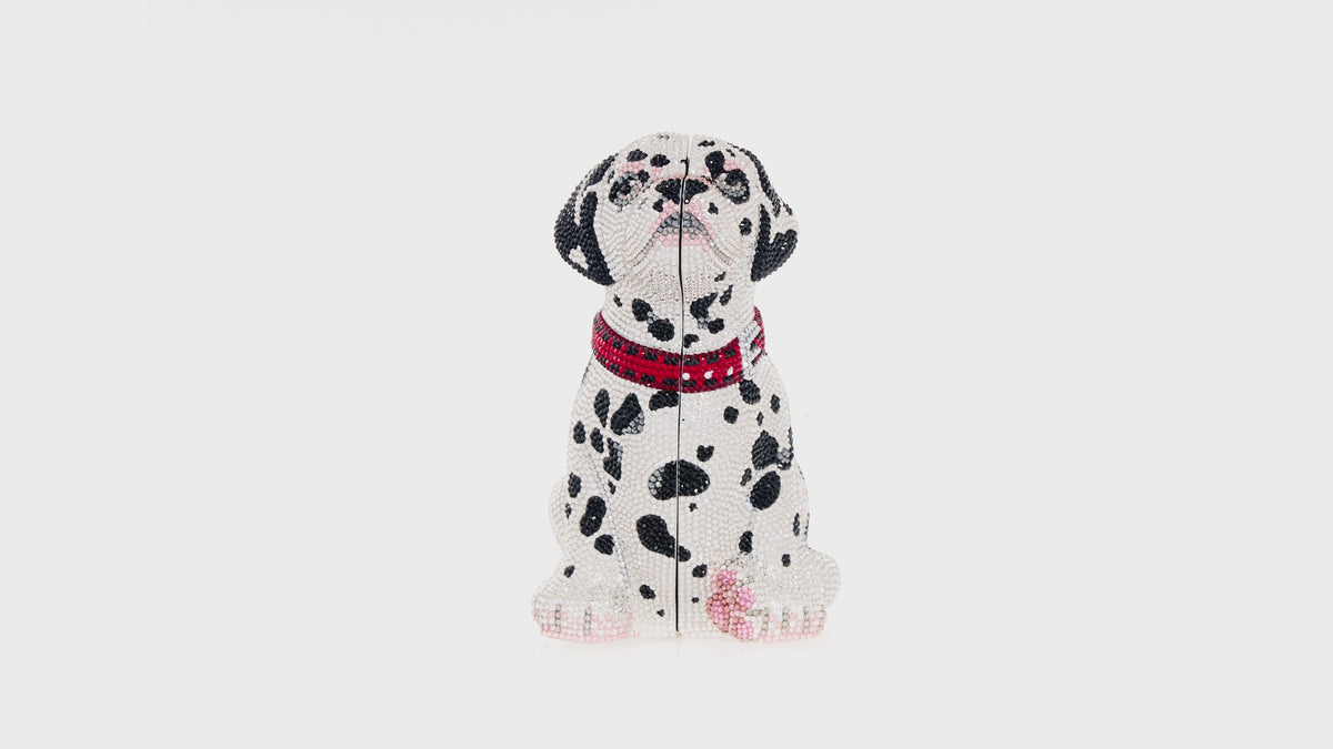 designer dog crystal minaudiere bag