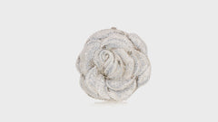 Rose Desiree Silver Clutch