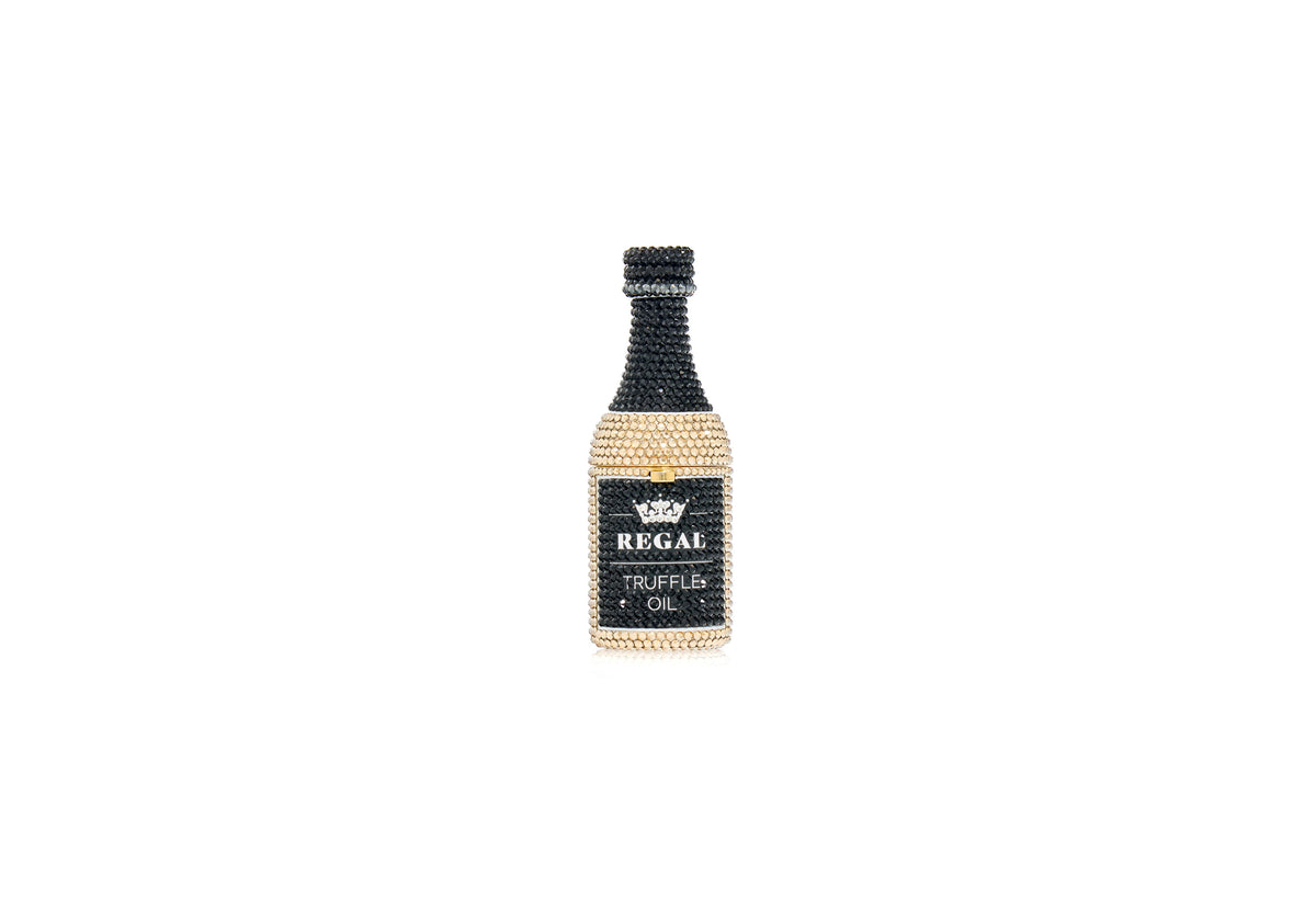 Mini Bottle Pillbox Truffle Oil crystal lifestyle view