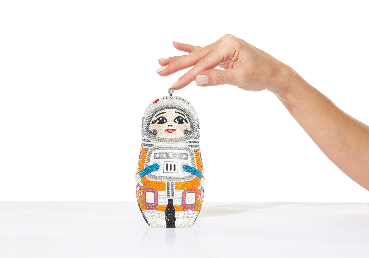 Astronaut Crystal Clutch Bag
