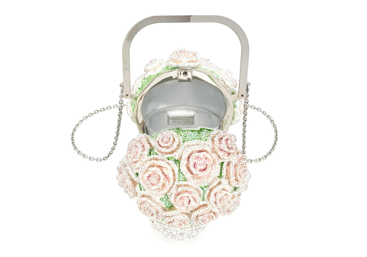 Basket of Roses Blush Bouquet