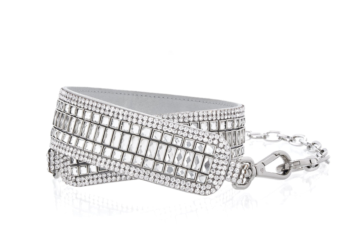 Baguette Deco Gems Belt Silver