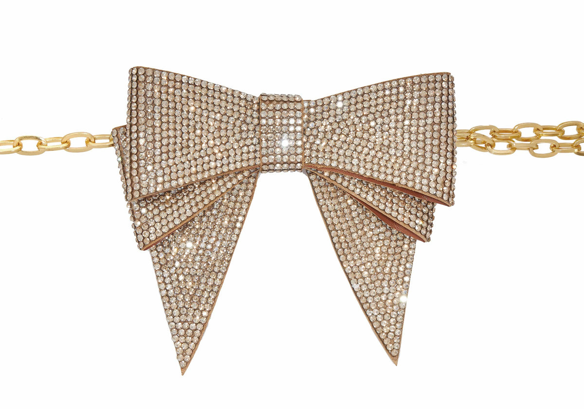 Soft Bow Belt Champagne