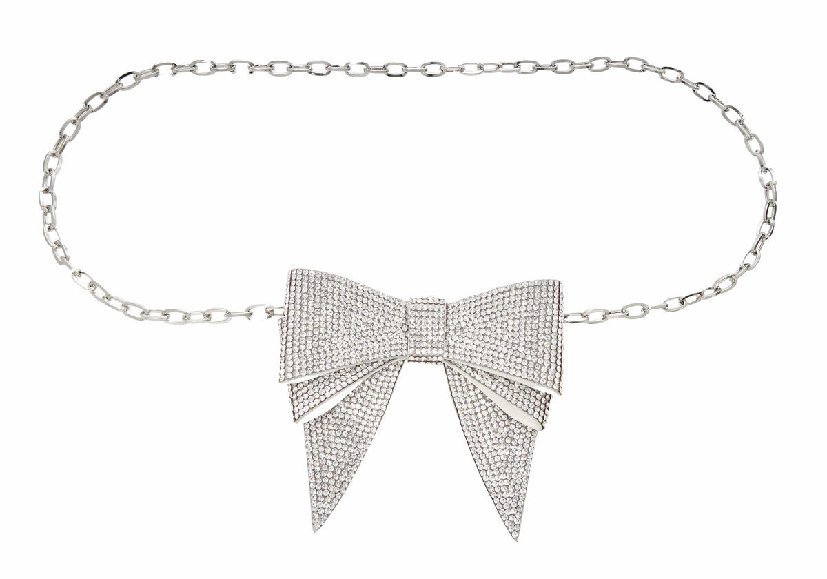Soft Bow Belt Silver