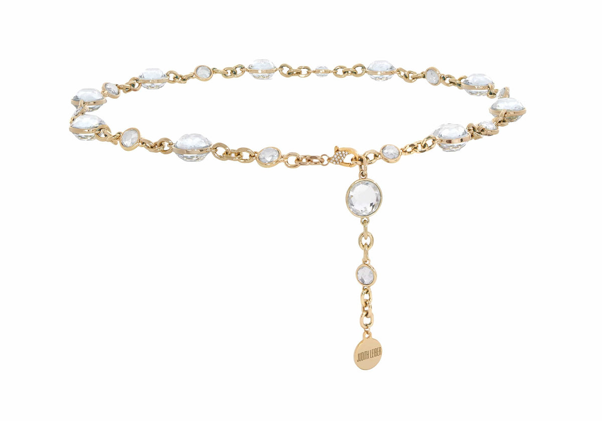 Jeweled Belt Champagne