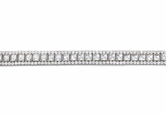 Deco Squares Belt Silver