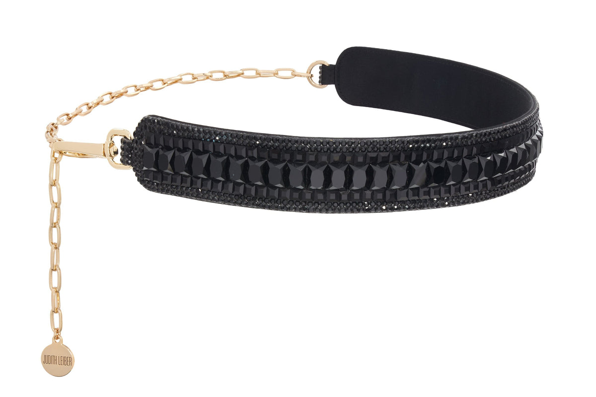 Baguette Deco Gems Belt Black