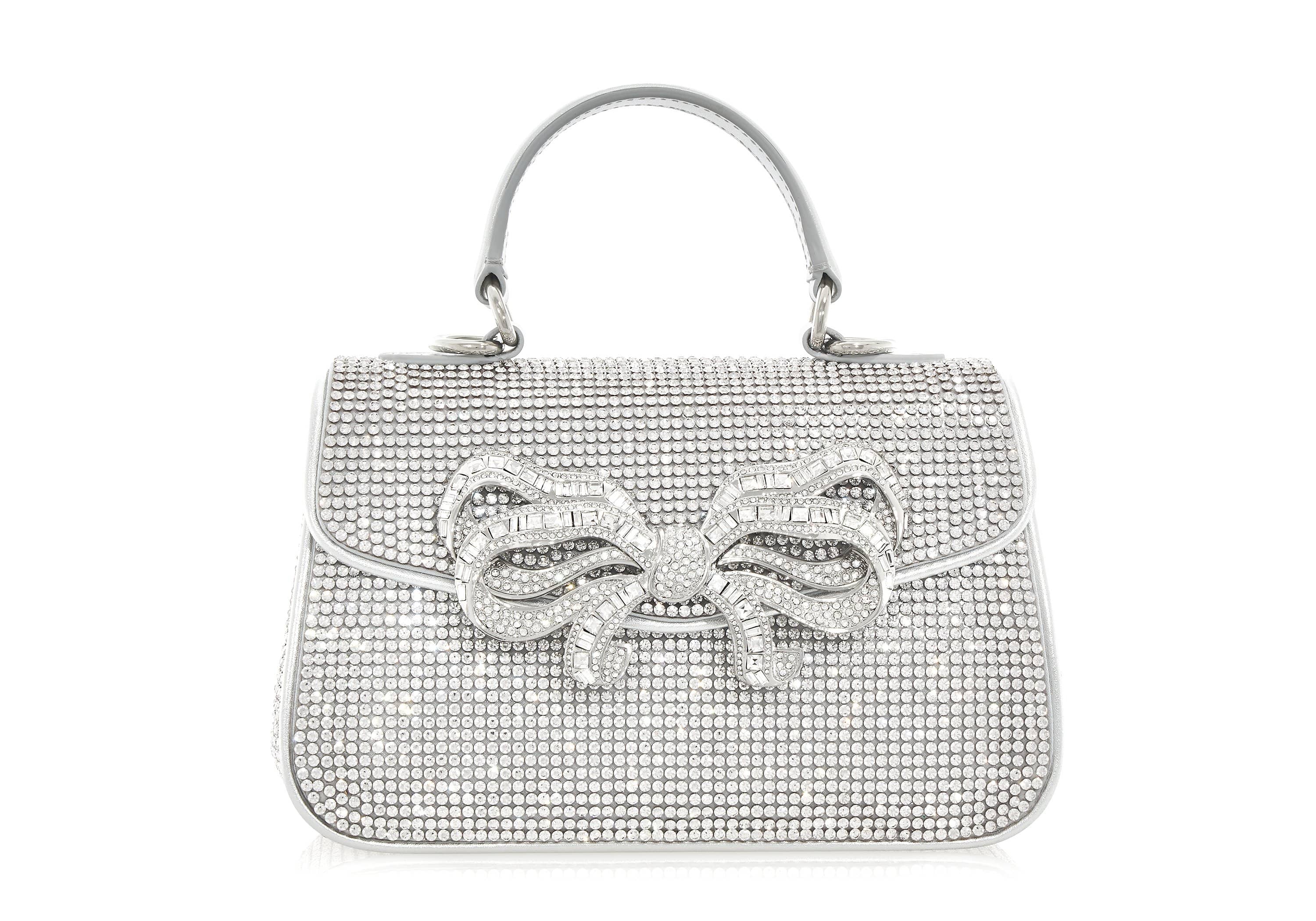 Judith Leiber Couture Women's Bow Crystal Top Handle Bag