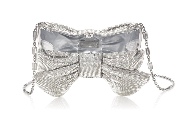 Judith Leiber Couture Crystal Bow Clutch Bag in 2023
