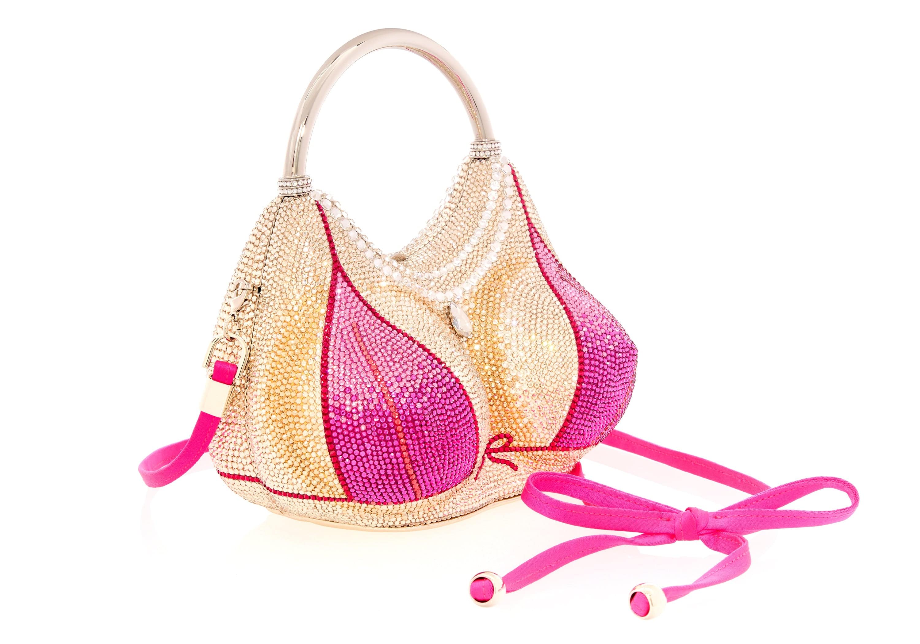 Pink Rudith Bust Pink Bikini - Judith Leiber